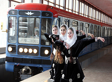 В Московском метрополитене открылась выставка дагестанских промыслов