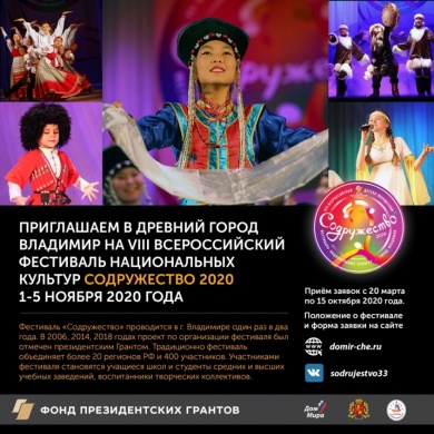 Подведение итогов VIII Всероссийского детско-юношеского фестиваля национальных культур «Содружество-2020»
