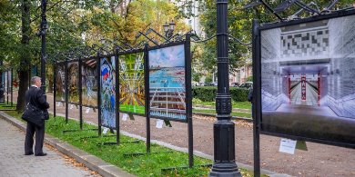 На Тверском бульваре в Москве открылась выставка «Искусство строить метро»